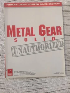 Metal Gear Solid: Libro guía de estrategia no autorizado de Prima MGS PS1 - Imagen 1 de 11