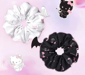 FILLIMILLI × HELLO KITTY Angel & Devil Scrunchies 2P Set Limited Korea - Picture 1 of 4