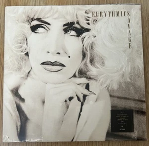 EURYTHMICS SAVAGE 1987 LP P/S IN SHRINK + MINT POSTER VINYL P/S + INSERT ALL N/M - Picture 1 of 8