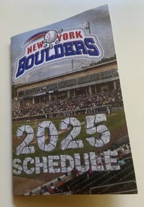 New York Boulders 2025 Pocket Schedule Frontier League Professional Baseball. - Picture 1 of 5