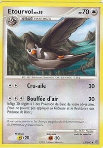 Carte UNCOS POKEMON " ETOURVOL " Niv 18 Tempête 70PV 52/100 VF - Foto 1 di 1