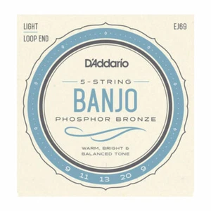 D'Addario EJ69 5-String Banjo Strings, Phosphor Bronze, Light, 9-20 - Picture 1 of 4