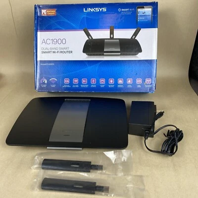 Linksys AC1900 Dual Band Smart Wi-Fi Router Open Box *Missing One Antenna* READ - Image 1 of 4