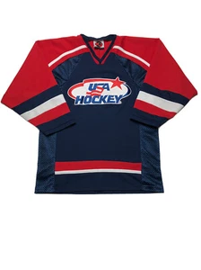 VTG K1 Sportswear Team USA HOCKEY Blue/ Red / White Jersey Men's Size Small - Picture 1 of 10