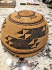 RARE Beautiful Native American Hupa Hat Basket