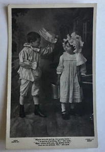 Pretty Milkmaid Children RPPC - Picture 1 of 6