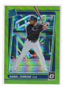 2021 Donruss Optic Daniel Johnson #96 Lime Green Prizm Rated Rookie Orioles Card - Picture 1 of 2