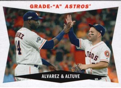 2020 Topps Archives #60CC-AA Grade "A" Astros (Yordan Alvarez / Jose Altuve) CPC - Image 1 of 2
