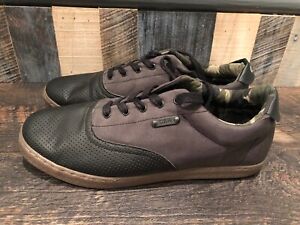 Men’s DZR Black/Gray/Camo Casual Cycling Shoes Sz 45 US 11