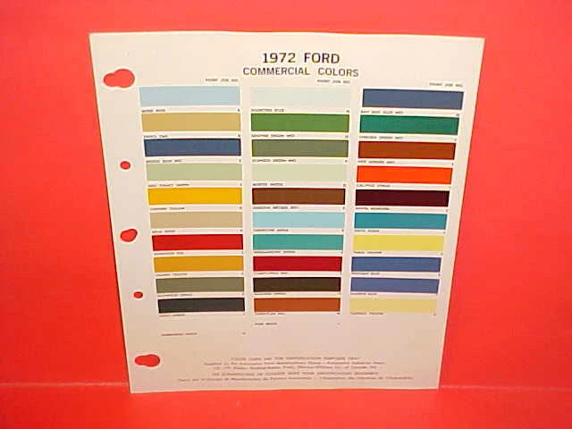 Camioneta Ford Econoline 1972 furgoneta Bronco F-100 250 350 Canadá virutas de pintura Foto 1 de 1