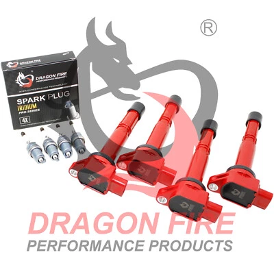 Bobinas de encendido Dragon Fire bujías IRIDIO para Honda Acura K20 K24 2002-2011 Foto 1 de 4