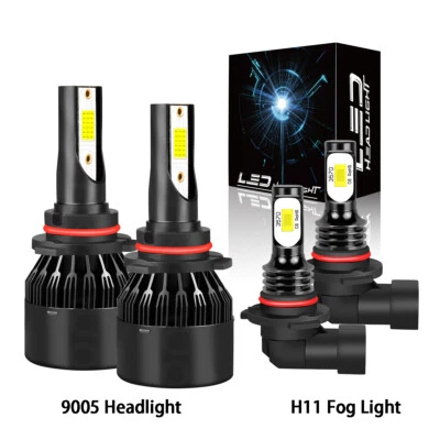 For KIA SPORTAGE 2017-2020 LED Headlight High & Low + Fog Light Bulbs 4PCS 6000K - Image 1 of 4
