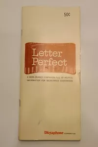 LETTER PERFECT VINTAGE 1957 BOOK BY DICTAPHONE CORPORATION - Picture 1 of 12