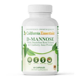 Urinary Tract Balance 1350mg D-Mannose Dietary Supplement - 60 Capsules - Picture 1 of 3