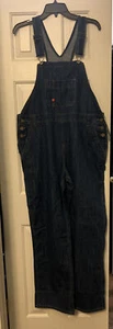 Dickies Relaxed Fit, Bib Overalls Straight Leg Women's Size Large Stonewashed - Picture 1 of 5