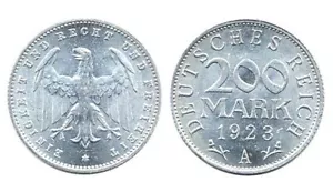 15 Alemania KM35 (U) 1923A 200 marcos edición 1923, República de Weimar ED - Imagen 1 de 1