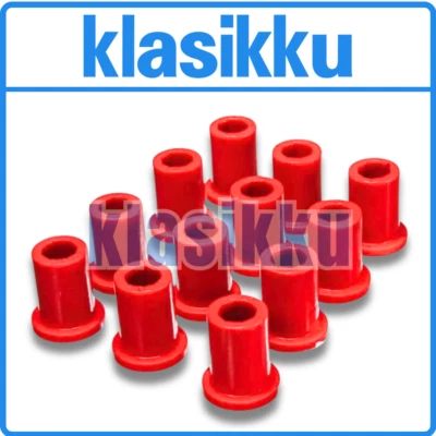 Toyota FJ40 FJ60 Landcruiser 82106 Front Rear Leaf Spring Bushing Insert Set RED - Image 1 of 3