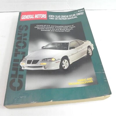 Libro de referencia manual de reparación diagramas de cableado Pontiac Grandam Chiltons 1985-1995 Foto 1 de 4