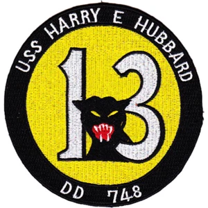 USS H. E. Hubbard DD-748 Destroyer Ship Third Version Patch - Picture 1 of 6