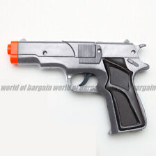 SILVER Color SUPER CAP TOY GUN 8 Shot Ring Caps Colt .45 Kids Handgun Pistol