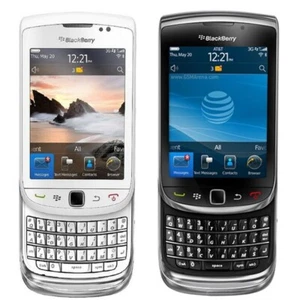 Original Unlocked BlackBerry Torch Slider 9800 QWERTY Keyboard Black Cellphone - Afbeelding 1 van 12