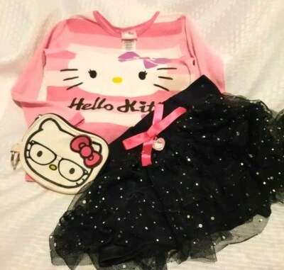 Artículos de Hello Kitty - Tutú negro brillante talla S - parte superior de firma - Monedero Sanrio  Foto 1 de 4