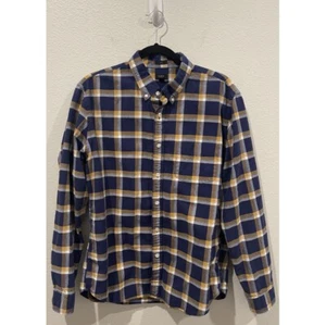 Camisa Oxford J.CREW delgada a cuadros con botones talla L - Imagen 1 de 3