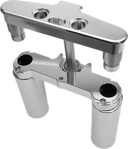 Hawg Halters Raked Triple Trees 41mm Chrome 4 Degree 41FBCR4 - Picture 1 of 1