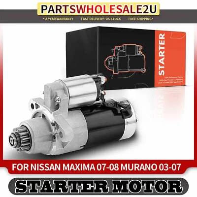 Motor De Arranque Para Nissan Máxima 2007-2008 Murano 2003-2007 1.7kW/12 V CCW 13 T Foto 1 de 4