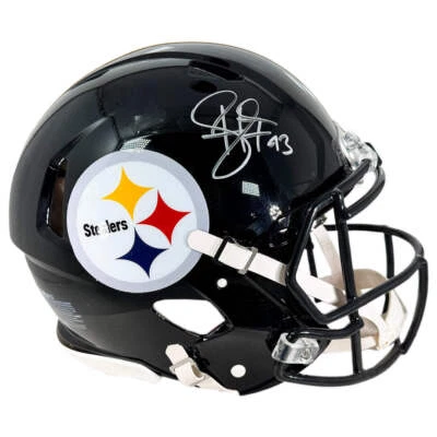 Troy Polamalu Signed Pittsburgh Steelers Authentic Speed Full-Size Football Helm - Image 1 of 3