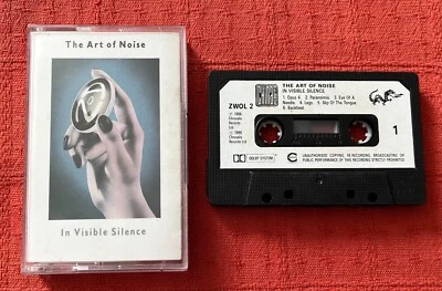 THE ART OF NOISE - CHROME CASSETTE TAPE  - IN VISIBLE SILENCE - PAPER LABELS - Image 1 of 4