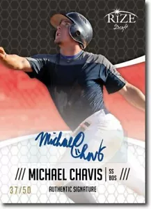 MICHAEL CHAVIS 2014 Rize Rookie Autograph BLACK AUTO RC #/50 - Picture 1 of 2