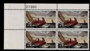 US Scott #1207, Plate Block #27380 1962 Winslow Homer 4c FVF MNH Upper Left - Picture 1 of 1