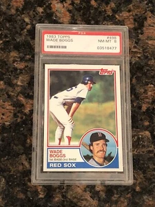 1983 Topps Wade Boggs #498 Baseball Card PSA 8 - Picture 1 of 2