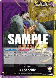 OP04-058 Crocodile :: Leader One Piece TCG Card
