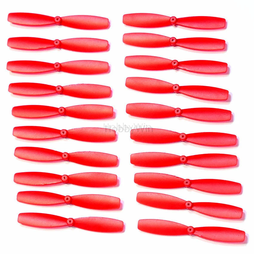 10 Pairs 55mm Propeller Red CW & CCW for Mini RC FPV Drone Quadcopter Multirotor - Image 1 of 4