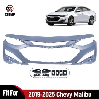 84543709 New For 2019-2025 Chevrolet Malibu Front Bumper Cover Primed 19-25 - Image 1 of 4