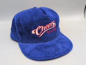 Vintage Cheers Boston Mütze Kappe Herren blau Cord Druckknopflasche bestickt Made in USA - Bild 1 von 13