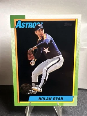 2025 Topps Series 1 - 1990 Topps Baseball Nolan Ryan #T90-80 Black /10 - Image 1 of 2