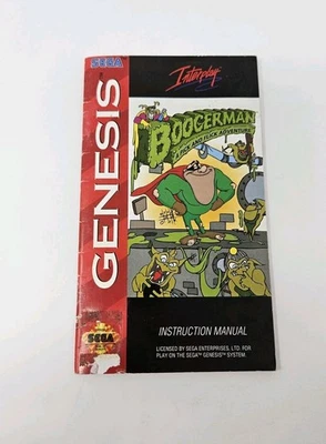 BOOGERMAN SEGA GENESIS INSTRUCTION MANUAL ONLY - Image 1 of 3