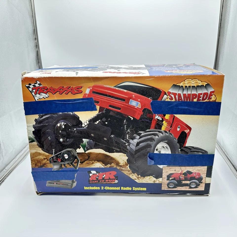 Vintage Traxxas High Performance RTR RC Monster Racing Truck Stampede Model 3610 - Image 1 of 4