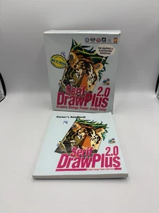 Vintage 1994 Serif DrawPlus 2.0 Windows 3.1 boîte vide et manuel du propriétaire - Photo 1/7