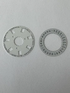 Rolex Italian Day Date 18238 White Day Wheel & Date Wheel Cal. 3155 New Original - Picture 1 of 6