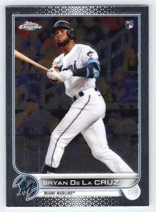 2022 Topps Chrome Sonic Bryan De La Cruz #216 Miami Marlins Rookie - Picture 1 of 2