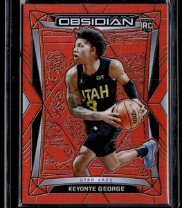 KEYONTE GEORGE 2023-24 PANINI OBSIDIANA NARANJA RC 27/99 UTAH JAZZ #35 - Imagen 1 de 2