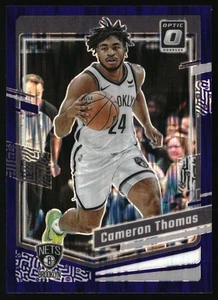 Donruss Optic #9 Cameron Thomas Purple Shock Brooklyn Nets 2023-24 - Imagen 1 de 2