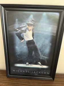 Grande stampa danza lenticolare Michael Jackson - arte olografica incorniciata 20x30 - Foto 1 di 4