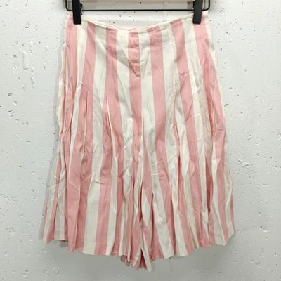 Britland Womens Size 9 VTG Dress Shorts Pink White Striped - Image 1 of 4