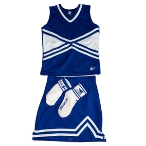Chasse Womens Kick Shell Cheerleading Outfit W/ Socks-Blue-Adult XS-GUC - Picture 1 of 7