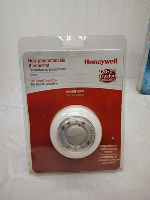 Termostato redondo no programable Honeywell CT87K para sistemas de solo calor NOS Foto 1 de 2
